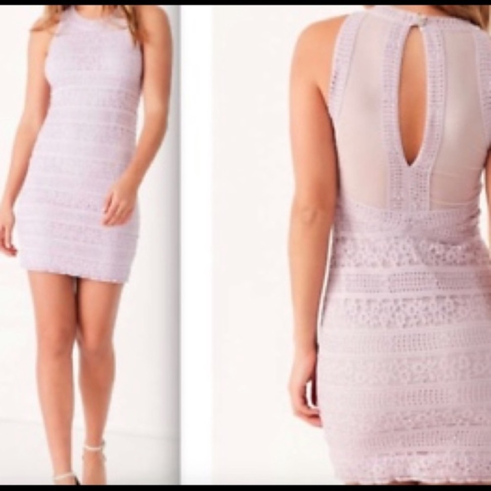 Urban Outfitters Lilac Lace Body Con Dress